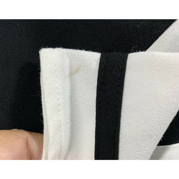 Tobi White Black Color Block Mini Dress Size S - Picture 9 of 9